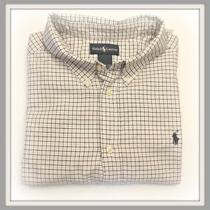 Brand new RALPH LAUREN Boys Plaid Shirt Size 14/16